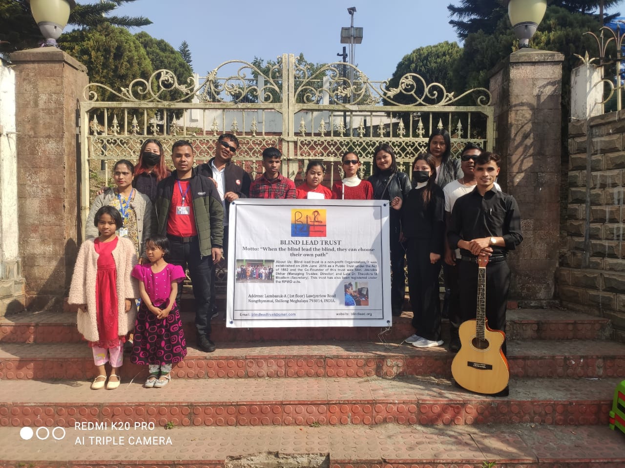 The Blind Lead Trust organized the street play at Police Bazar for Fundraising